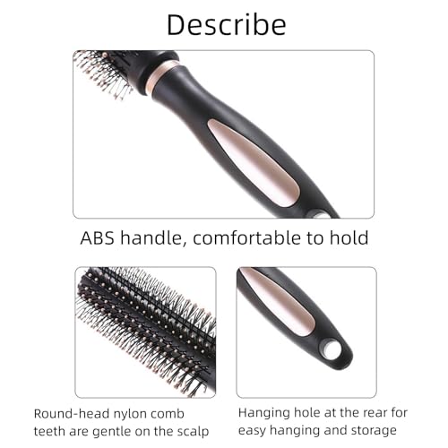 2 Pack Hair Brushes,Curl Hair Brush Detangling Brush Hair Comb For Men And Women Great On Wet Or Dry Hair For Long Thick Thin Curly Natural Hair (Black) - Image 6
