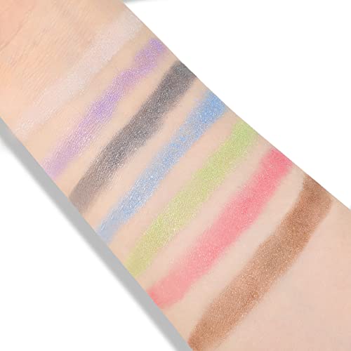Boobeen Roll-on Shimmer Eyeshadow Powder, Glitter Eye Shadow Stick for Eye Makeup, Metallic Creamy Eye Shadow Powder for Eyes Highlighter Brightener - Image 5