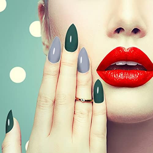 WOKOTO 16 Sheets Solid Gradient Full Nail Wraps for Women Finger Nail Polish Stickers Self Adhesive Nail Polish Strips Stick On Nail Polish Stickers for Nail Art Strips Full Nail Stickers for Nails - Image 3