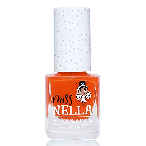 MISS NELLA POPPY FIELDS– Safe Special Orange Nail Polish for Kids, Non-Toxic & Odor Free Formula for Children and Toddlers, Natural Water Based for Easy Peel Off - Image 2
