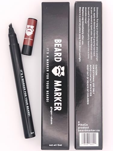 Ginger-Charm Waterproof Beard Filler Pen for Reddish-Brown Hair 50ml Capacity - Image 5