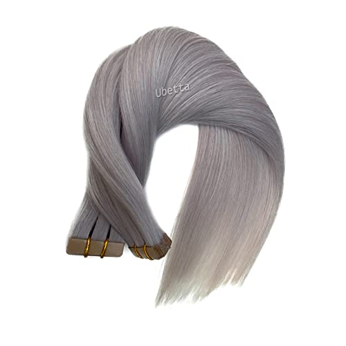 Platinum Silver Remy Human Hair Tape In Extensions 20 Pieces 22 Inch - Image 8