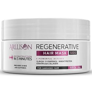 Leave-In Molecular Repair Hair Mask for Damaged Hair- Luxurious Deep Conditioner Treatment for Dry, Damaged Hairs - Promotes Growth, Shine, and Softness - Hair Care Solution (8 OZ)