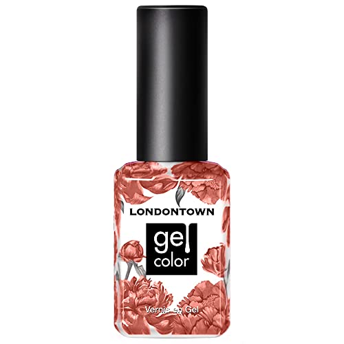 LONDONTOWN Gel Nail Polish - Cactus Coral, UV/LED Color, Vegan, Cruelty-Free Nail Lacquer, Dusty Pink, 12mL