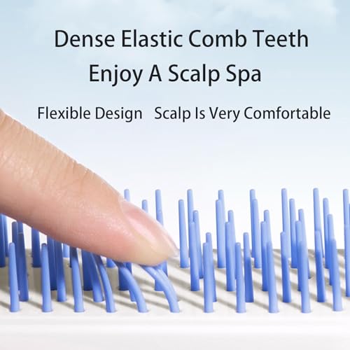 Pink Self-Cleaning Anti-Static Massage Hair Comb for Women Easy Clean Brush - Image 4