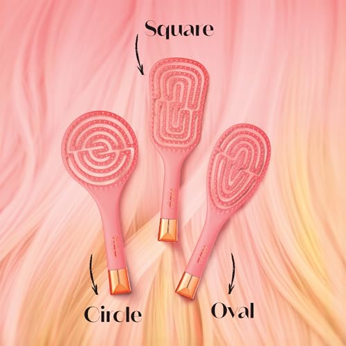 RED by Kiss Dry Vent Detangling Hair Brush, Amaze Detangler Hair Brush for Adults and Kids, Hair Straightening Brushes for Straight, Curly, Wet and Dry Hair, Styling Brushes for Blow Drying (Circle) - Image 6
