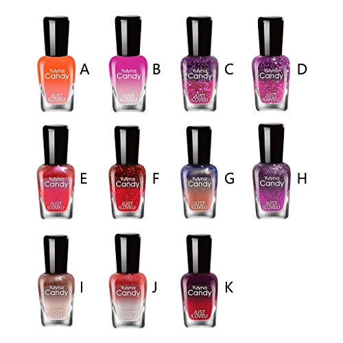vmree Color Changing Nail Polish, Soak Off UV LED Temperature Color Changing Gel Nail Polish, LED Manicure Color Changing Gel Polish, 33 Colors 0.24 OZ (2E) - Image 5