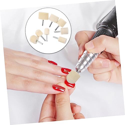 24 Pcs Nail Polish Grinding Head Nails Drill Bits Nails Gel Drill Bits for Nails Cleaning Kit Nail File Drill Bit Cuticle Clean Nail Drill Bit Wool Acrylic Tool to Rotate Metal - Image 9