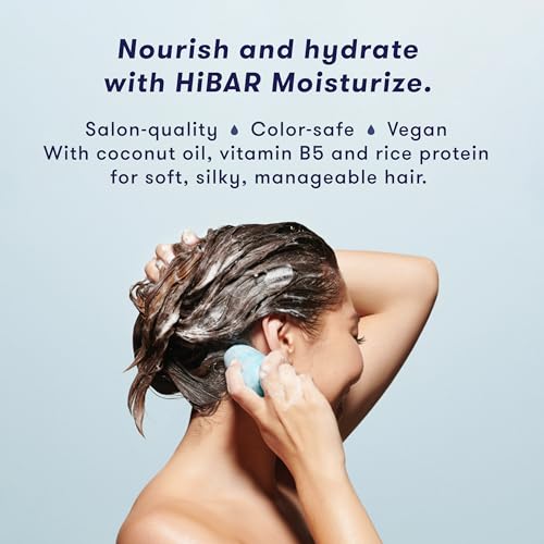 HIBAR Shampoo Bar, All Natural Hair Care, Plastic Free, Made with Eco Friendly Ingredients, Travel Size, Color Safe, Solid Sustainable Bars, Zero Waste (Moisturize) - Image 2