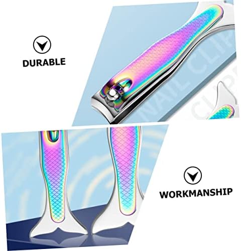 4pcs Nail Clippers Portable Nail Clipper Nail Care Supply Nail Trimmer Little Fish Nail Clipper Kit De Manicura Nursing Nail Kits Manicure Clipper Stainless Steel Handle Household - Image 8