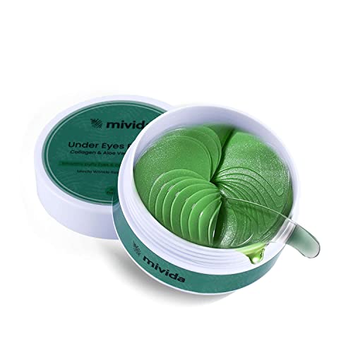 Under Eye Patches (60 PCS) | Collagen & Aloe Vera Under Eye Gel Patches | For Puffy Eyes Dark Circle Anti-Aging Eye Masks for Face to Soothe Puffiness and Wrinkles | Collagen Under Eye Patches - Image 2