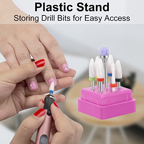 CGBE 7-Piece Ceramic Nail Drill Bits Set 3/32'' for Acrylic Gel Nails and Cuticle Care - Image 6
