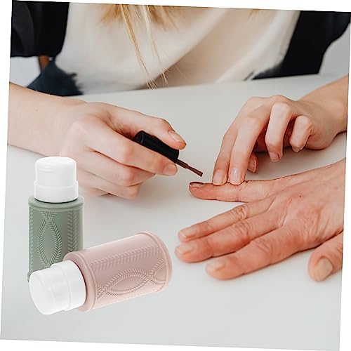 2pcs Skull Design Travel Size Nail Polish Remover Liquid Dispenser Bottles - Image 3