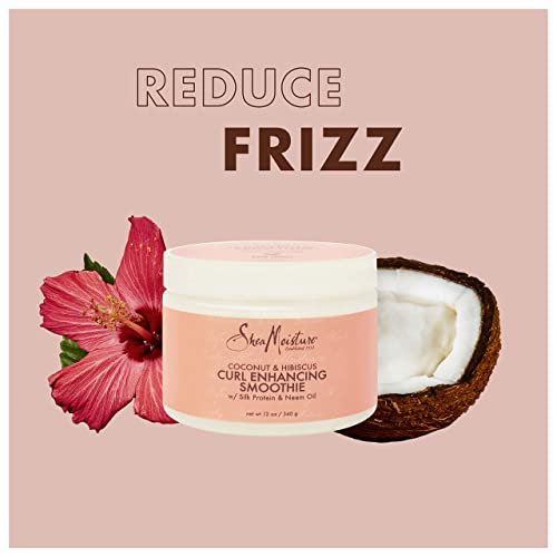 SheaMoisture Leave-in Conditioner Treatment for All Hair Types 100% Extra Virgin Coconut Oil & Smoothie Curl Enhancing Cream for Thick, Curly Hair Coconut and Hibiscus Sulfate - Image 7