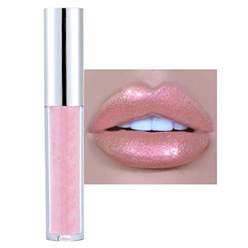 Shimmering 24 Hour Waterproof Metallic Liquid Lipstick for Women, Diamond Glossy Finish