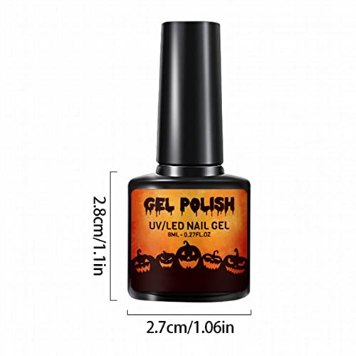 Halloween Color Changing Gel Nail Polish 1PC Long Lasting Glossy Gradient Mood Nail Gel for DIY Nail Art Manicure at Home Salon - Image 6