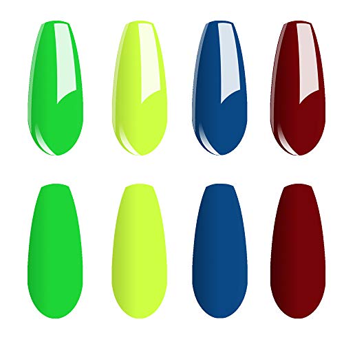 Vishine C199 Neon Gel Polish Set, 6 x 15ml Bottles, Vibrant Nail Art Collection - Image 2