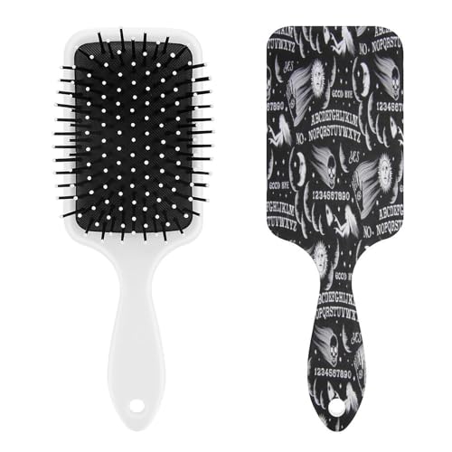 Gothic Witch Hairbrush for Women Girls, Stylish Design, All Hair Types