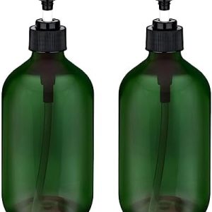 2 Pack 16.9 OZ Refillable Pump Bottles for Lotion Shampoo Body Wash and Soap
