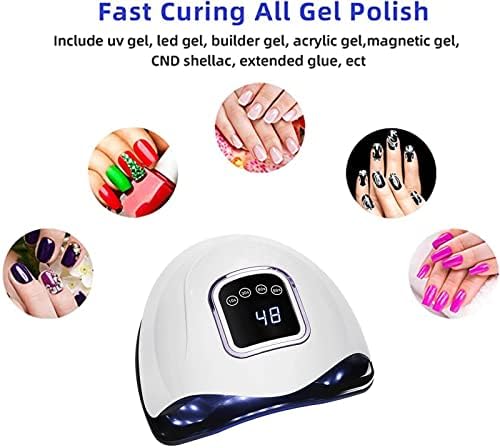 248W UV LED Nail Lamp for Gel Polish, 4 Timer Settings, LCD Screen, Professional Salon Use - Image 5