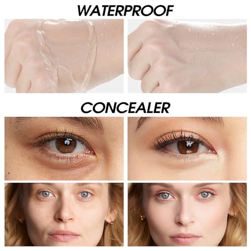 Liquid Foundation Full Coverage Makeup, Dual Ended Face Foundation with Brush, Light Weight Waterproof Powerful Oil Control, Hydrating Foundation & Conceals for All Skin, 05 Sand - Image 5