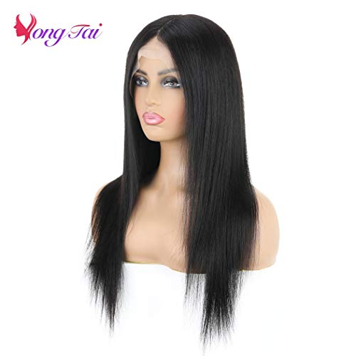 13x6 T Part Transparent Lace Front Wigs Human Hair Peruvian Straight Virgin Human Hair Wigs for Black Women Pre Plucked Natural Hairline with Baby Hair 150% Density Natural Color 16 Inch - Image 5