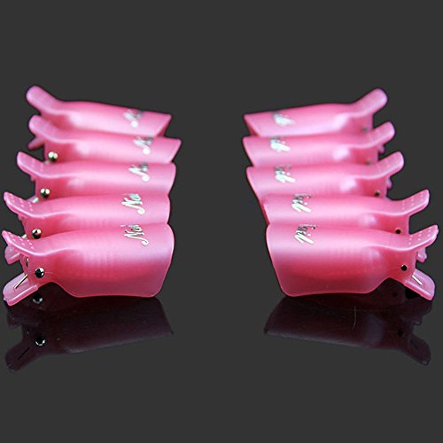 10 Pcs Pink Nail Clip Remover Tools for Easy Soak Off Gel Removal - Image 3
