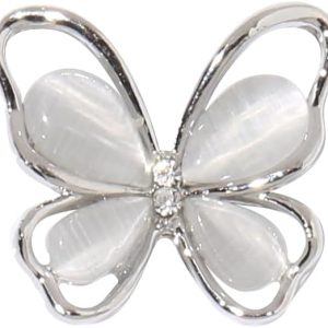 5pcs Butterfly Nail Charms 3D Alloy Butterfly Nail Gems Nail Rhinestones Shiny Crystal Nail Art Charms for Acrylic Nails DIY Manicure Jewelry Accessories