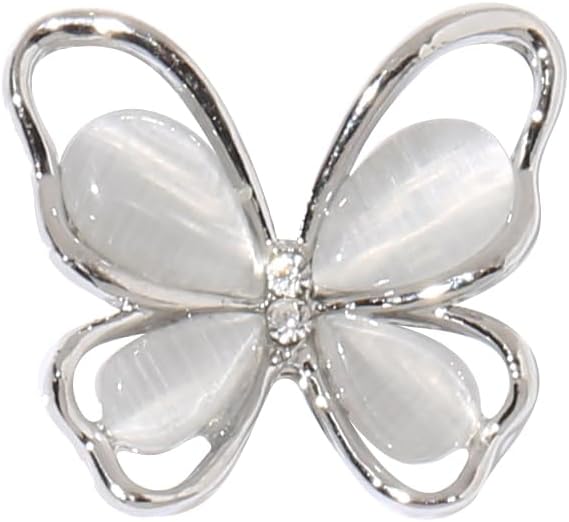5pcs Butterfly Nail Charms 3D Alloy Butterfly Nail Gems Nail Rhinestones Shiny Crystal Nail Art Charms for Acrylic Nails DIY Manicure Jewelry Accessories