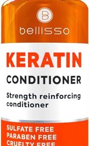 Keratin Conditioner – Sulfate and Paraben Free Deep Treatment for Dry, Damaged Hair - Salon Formula - For Curly, Color Treated, Straight and Frizzy Hair – for Women and Men to Repair Split Ends