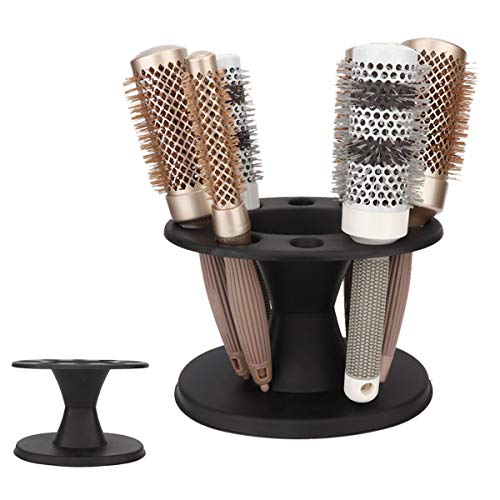 Round Comb Storage Stand for Hair Tools, Dryer, Brushes, Scissors, and Accessories Organizer - Image 4