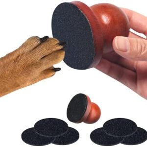 Dog Nail File, Nail File for Dogs Scratch Pad Dogs Stress Free Nail File for Nails for Small Medium Dogs, Cat Nail Grinder Trimmer Quiet Painless Paws Smoothing & Grooming with 6 Replaceable Sandpape