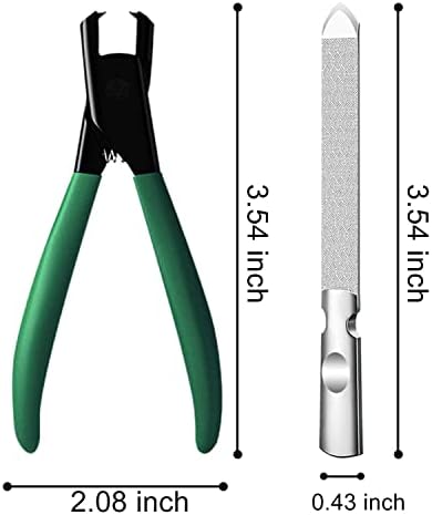 Green Lunar Arc Nail Clipper Set with Nail File for All Ages - Image 7
