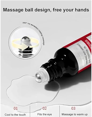 All Natural Anti-Wrinkle Eye Serum Oil for Dark Circles and Firming, 3 Pack - Image 2