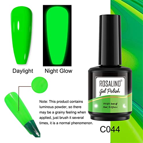 LED/Luminous Polish For Nail Nail Lamp Design Fluorescent Bright Luminous Adhesive Gel Neon 15ml Rhinestone (Green, One Size) - Image 6