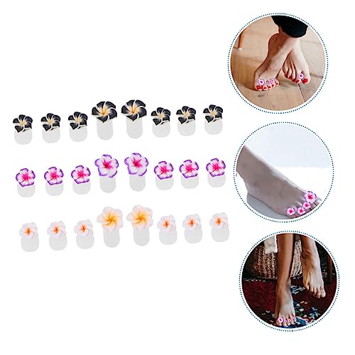 24 Pcs Decorative Flower Toe Separators for Pedicure Nail Polish Application - Image 7