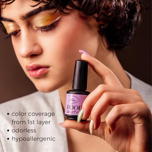 Lavender Purple Gel Polish, Natural Gel Nail Polish with Organic Pigments, Soak Off UV Nail Gel Polish Purple Color - Image 3