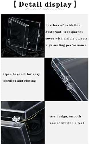 Clear Acrylic Nail Polish Organizer Display Case with 10 Compartments and Tape Included - Image 4