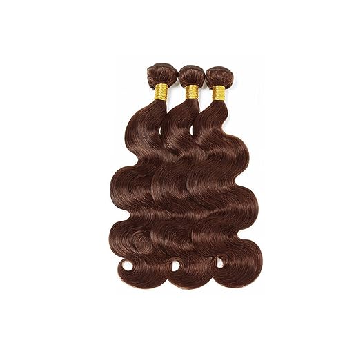 26 28 30 inch Brown Bundles Human Hair #4 Body Wave Bundles Chocolate Brown Human Hair 3 Bundles Unprocessed Brazilian Remy Brown Body Wave Bundle for Women - Image 7