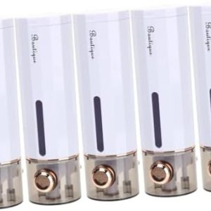 PRETYZOOM 5pc Set Shower Dispensers for Shampoo Conditioner Body Wash 16oz