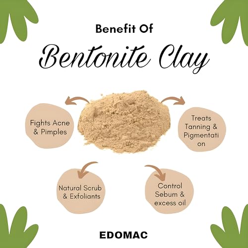 Bentonite Clay Powder for Unleashing the potential of skincare rituals - 100% Natural Indian Healing Clay for cleasing and Detox facial mask and body mud (5.29 oz) - Image 7
