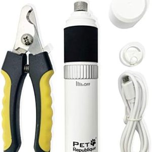 Dog Nail Grinder and Nail Clippers Series Size Option Dogs: Small, Medium, Large Dogs – Dog Claw Trimmer Kit (Clippers+Grinder, Large)