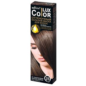 & Vitex Color Lux Semi-Permanent Hair Coloring Balm-Mask, Shade 25, Pearl Chestnut, 100 ml