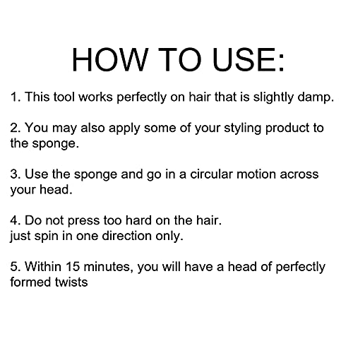 Hair Curl Sponge, Hair Sponge Brush Big Holes Sponge Dreads Locking Afro Coil Comb Care Tool Afro Twist Hair Comb Twist Wave Curl Brush Comb Twist Hair Coils Comb for Men Women - Image 3