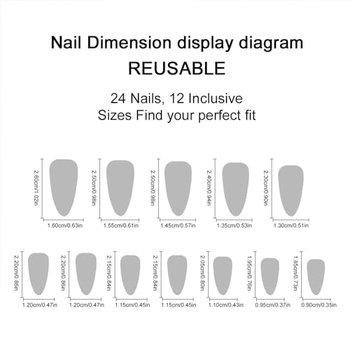 Xmas White Snowflake Long Almond Press on Nails Silver Glitter for Women Set - Image 6