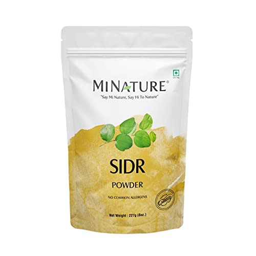 Sidr Powder by mi nature | 227g (8oz) (0.5 lb) | Sidr leaves Powder for hair | Natural Hair conditioner | Natural source of mucilages and saponins | Natural hair cleanser