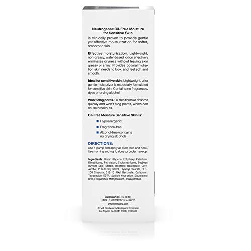 Neutrogena Oil-Free Moisturizer and Neck Cream, 4 oz for Hydrated Skin - Image 3