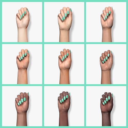 modelones Gel Nail Polish, 15ml Spring Summer Pastel Blue Green Solid Color Gel Polish Soak Off LED High-Pigmented & Shine Long Wear Gel Polish Nail Art Manicure Gift DIY Salon Home, 0.5 fl oz. - Image 4