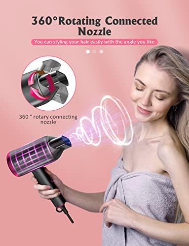 PRITECH 1875W Ionic Hair Dryer with Concentrator, Quiet & Portable for Travel - Image 5
