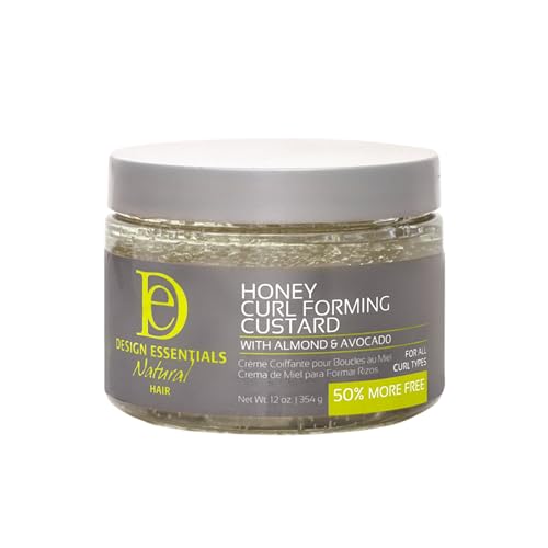 Design Essentials Curl Enhancing Mousse, Almond and Avocado Collection,10 Ounce & Natural,Almond & Avocado Honey Curl Forming Custard, 12 Ounce - Image 5